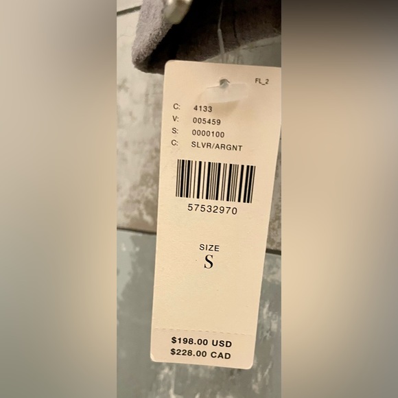 Anthropology BlankNYC Silver/Gray NWT Lined Suede Leather Small Moto Jacket - Picture 14 of 16